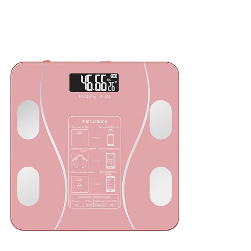 Bascula Bluetooth, Medida del Porcentaje de Grasa Corporal y Proporciona varios indices de salud.