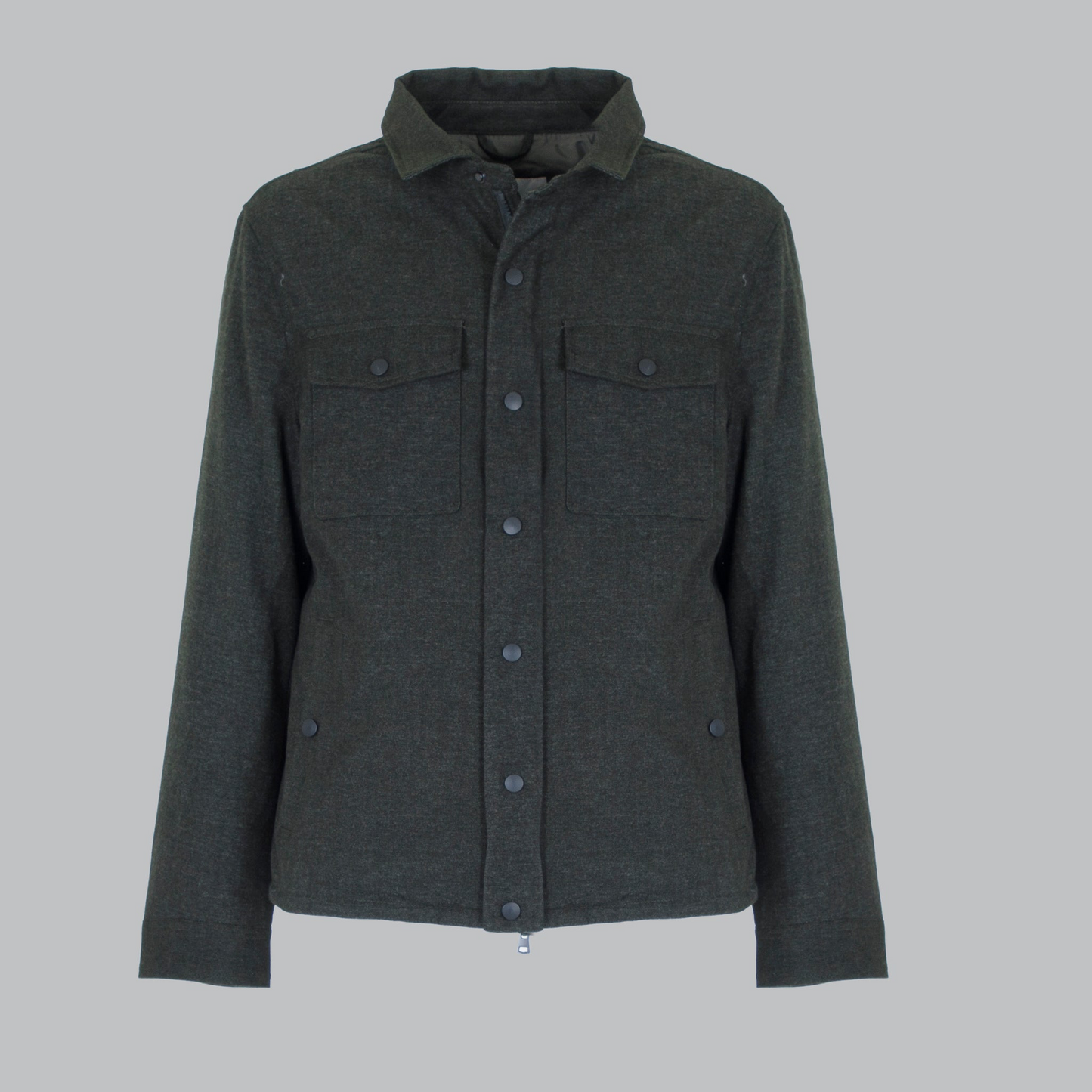 CHAQUETA OVERSHIRT MEZCLA DE LANA