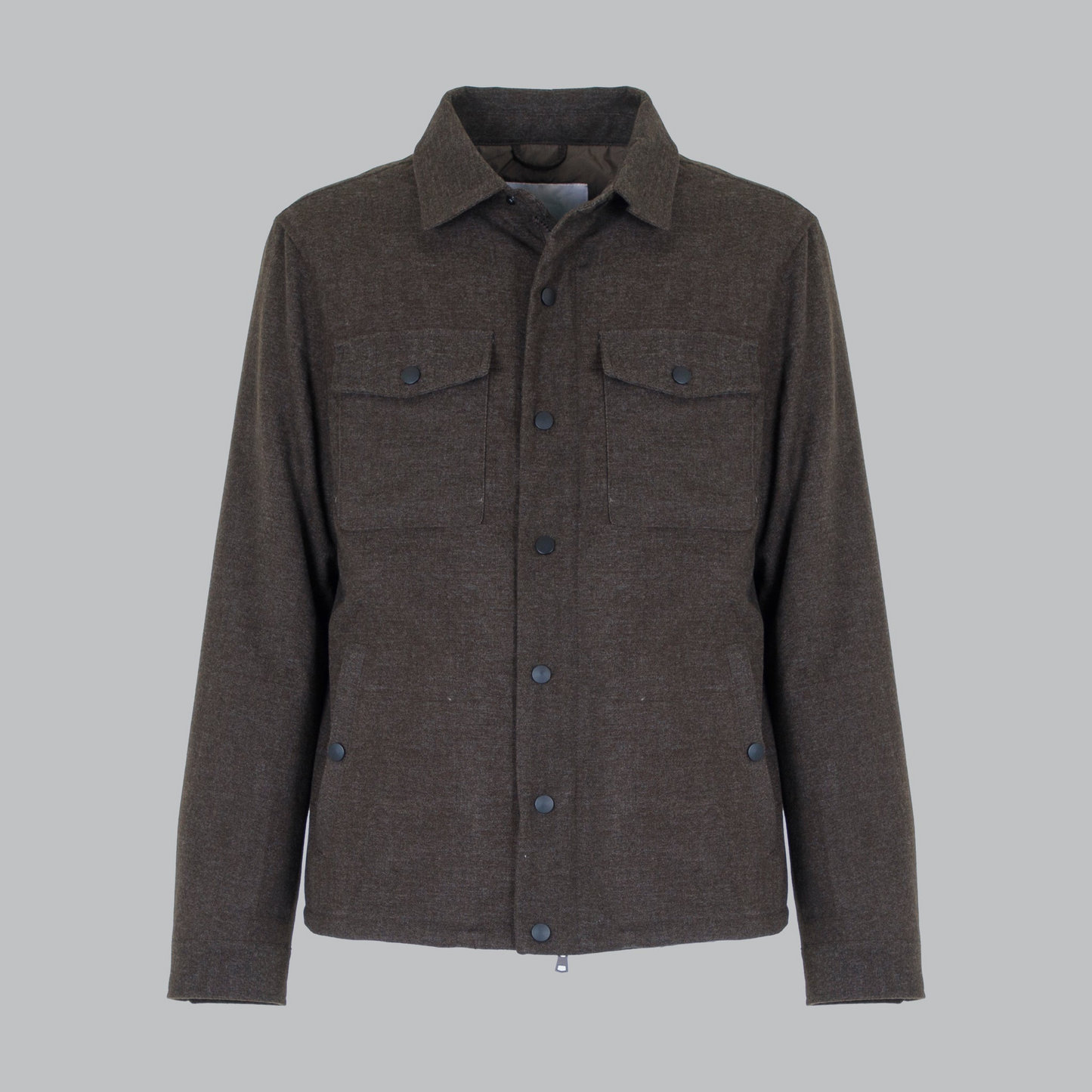 CHAQUETA OVERSHIRT MEZCLA DE LANA